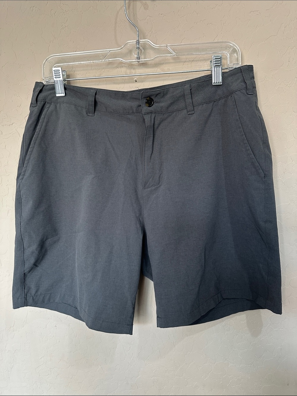 Marine Layer Men's Slate Gray Flat Front Shorts